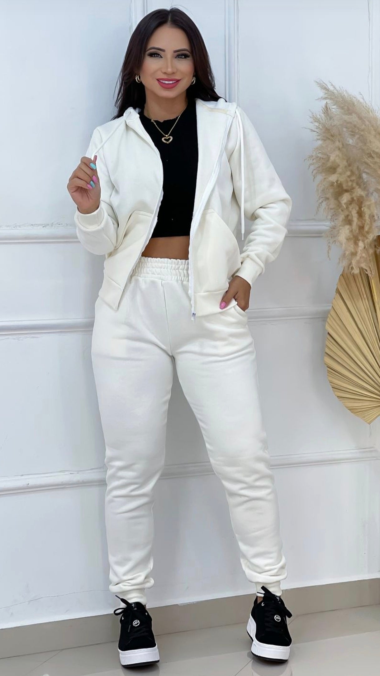 Conjunto frisado de algodón