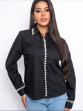 Camisa con perlas
