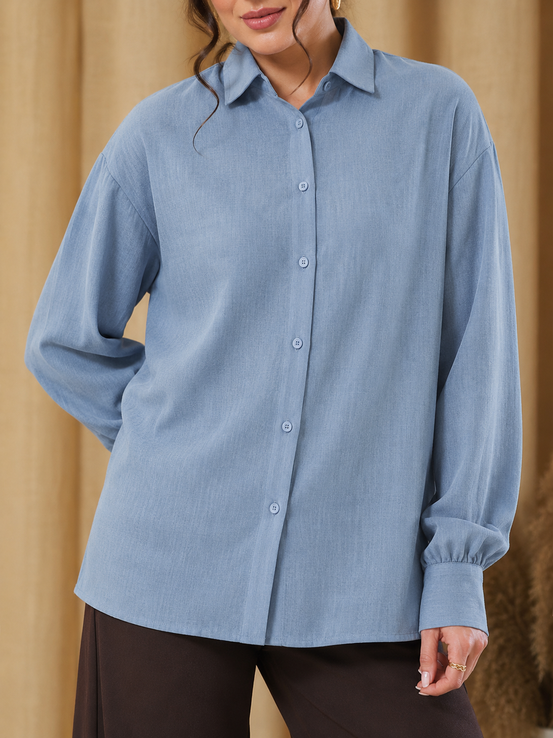 Camisa lisa plus size